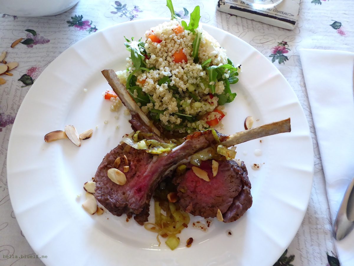 Recipe — Rack of Lamb with Leeks and Quinoa Salad