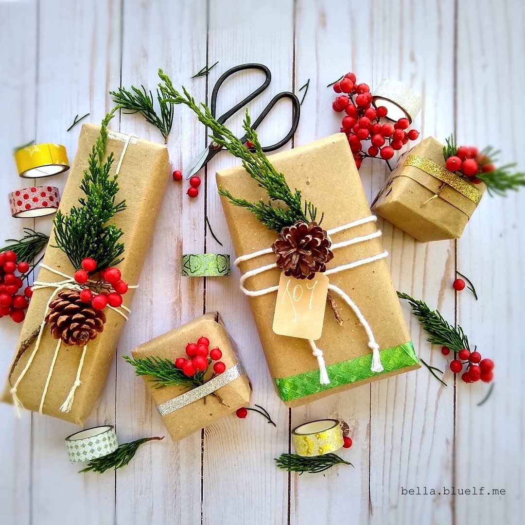 Five Beautiful DIY Christmas Gift Wrapping Ideas - At Home with Jemma