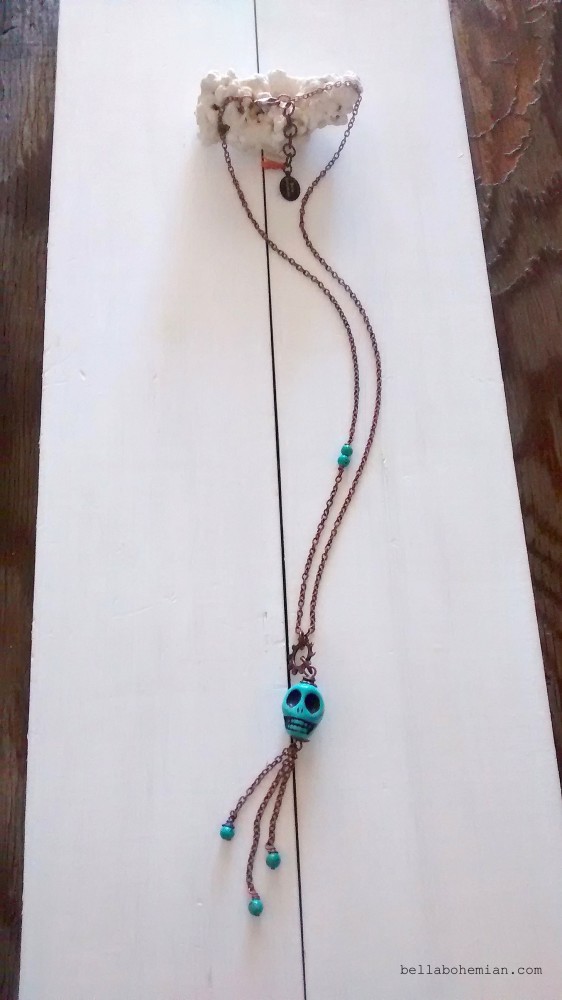 BB11-1_Turquoise Skull Copper Necklace 2015 - bellabohemian-com copy