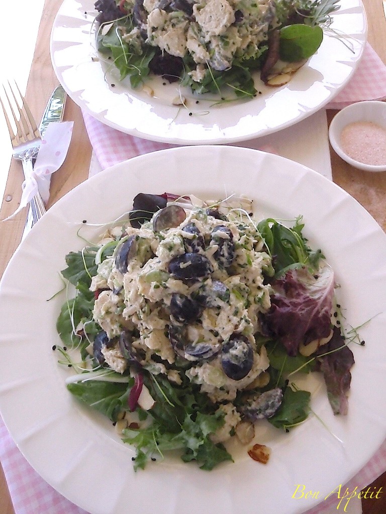Chicken Breast Salad with Black Grapes by Rhônya holman