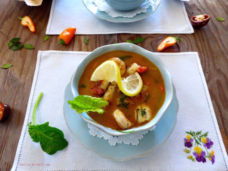 Recipe — Rainbow Carrot Fish Soup with Spinach